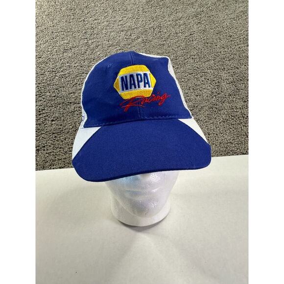 Napa Racing Hat Mens One Size Blue White Strap Back Cap Napa Know How #9 - Picture 2 of 9